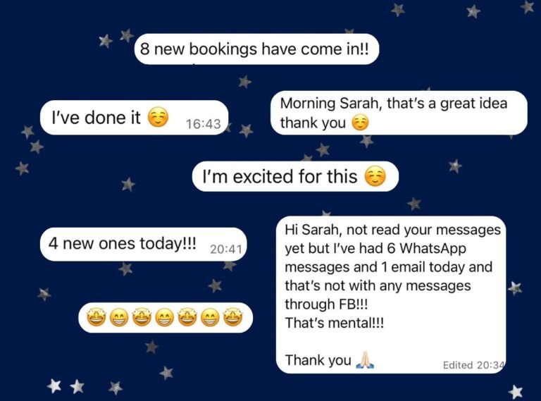 Whatsapp results from The Marketing Buddy
